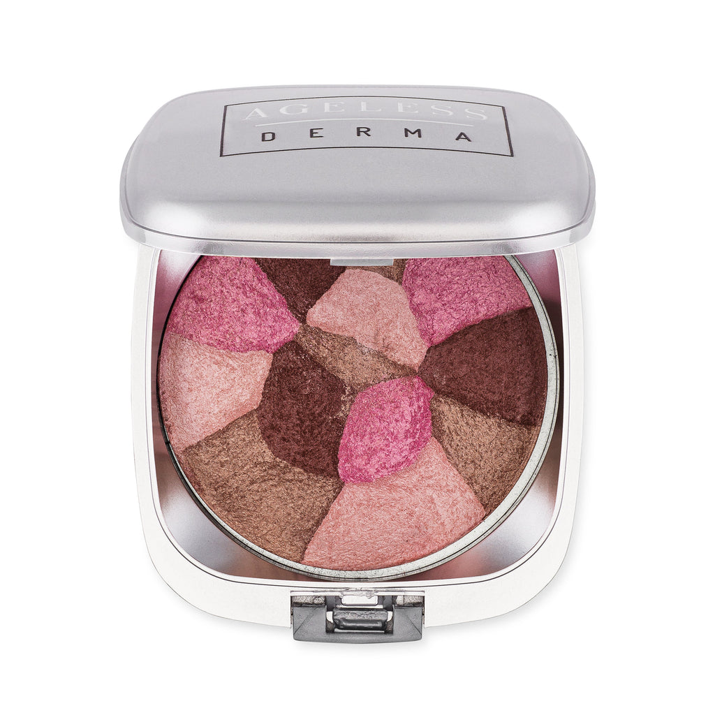 Baked Mineral Blush Collage of Colors for A Healthy Natural Glow