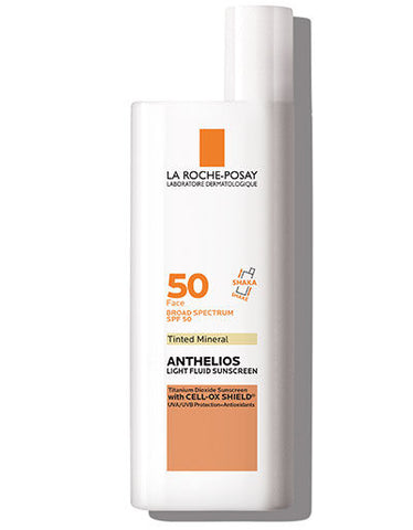 La Roche Posay Anthelios 50 Tinted Mineral Light Fluid Sunscreen for Face 1.7oz
